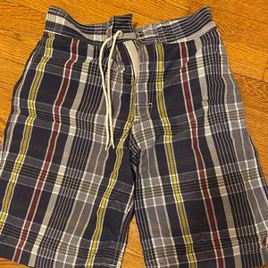 Boys' Vintage Polo by Ralph Lauren Plaid Swim Trunks Size 16/18